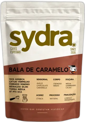 Bala de Caramelo, da torrefação Sydra Cafés Especiais