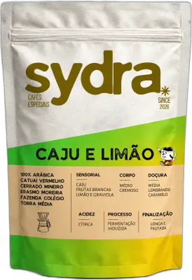 Caju e Limão, da torrefação Sydra Cafés Especiais