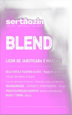 Blend Licor de Jabuticaba e Mascavo, da torrefação Sertãozinho Cafés Especiais