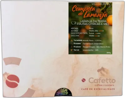 Compota de Laranja, da torrefação Cafetto Coffee Roasters