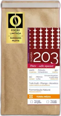 203 Robusta Amazônico Fermentado, da torrefação Pilotis Cafés Especiais