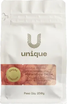 Pêssego em Calda, da torrefação Unique Cafés