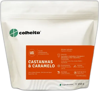 Castanhas E Caramelo, da torrefação Colheita Café