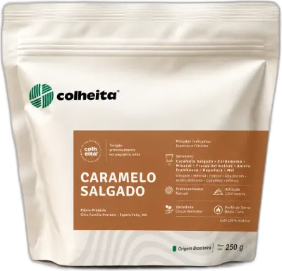 Caramelo Salgado, da torrefação Colheita Café