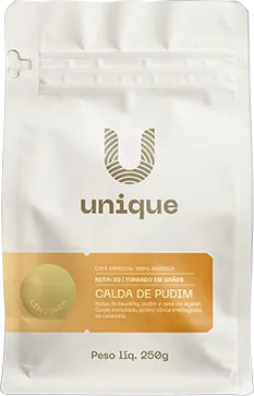 Calda de Pudim, da torrefação Unique Cafés