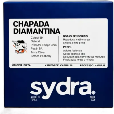 Raro Chapada Diamantina, da torrefação Sydra Cafés Especiais
