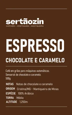 Espresso Chocolate e Caramelo — Sertãozinho Cafés Especiais