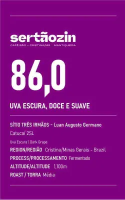 Uva Escura Doce Suave — Sertãozinho Cafés Especiais