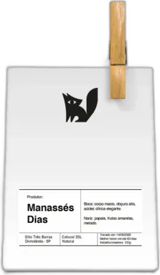 Manassés Dias, da torrefação  Coffee Lab