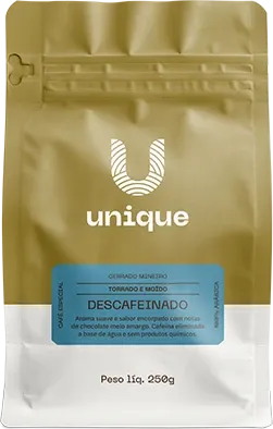 Descafeinado, da torrefação Unique Cafés