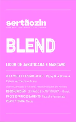 Blend Licor de Jabuticaba e Mascavo — Sertãozinho Cafés Especiais
